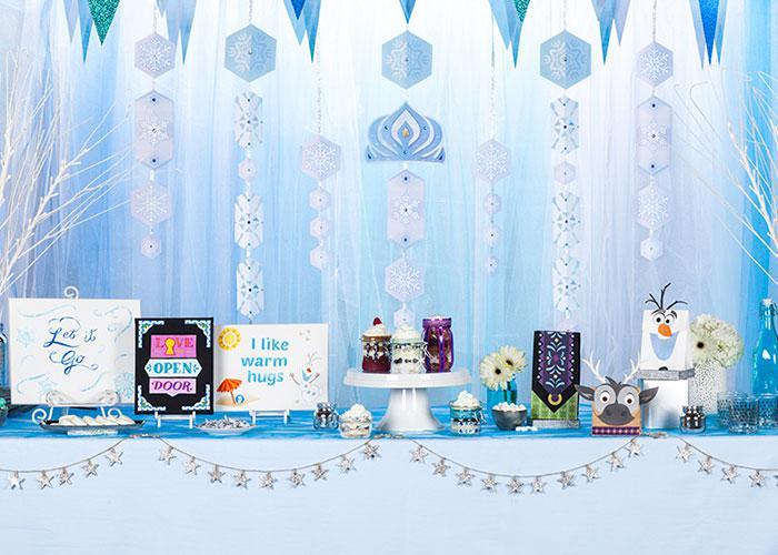 Mang “nữ hoàng băng giá Elsa” về cho bé yêu khi tổ chức tiệc đầy tháng