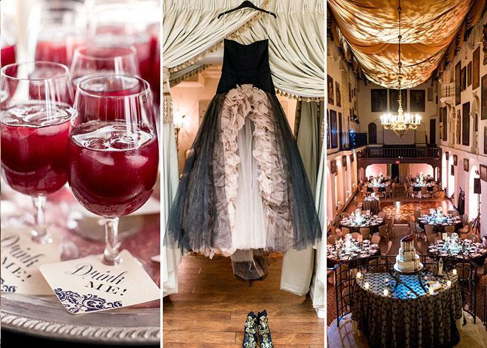 Vẻ đẹp ma mị khi tổ chức đám cưới theo chủ đề Halloween huyền bí